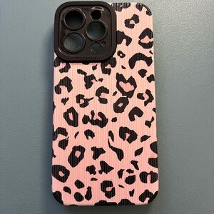 Leopard Print Pink Phone Case - iPhone 13 PRO